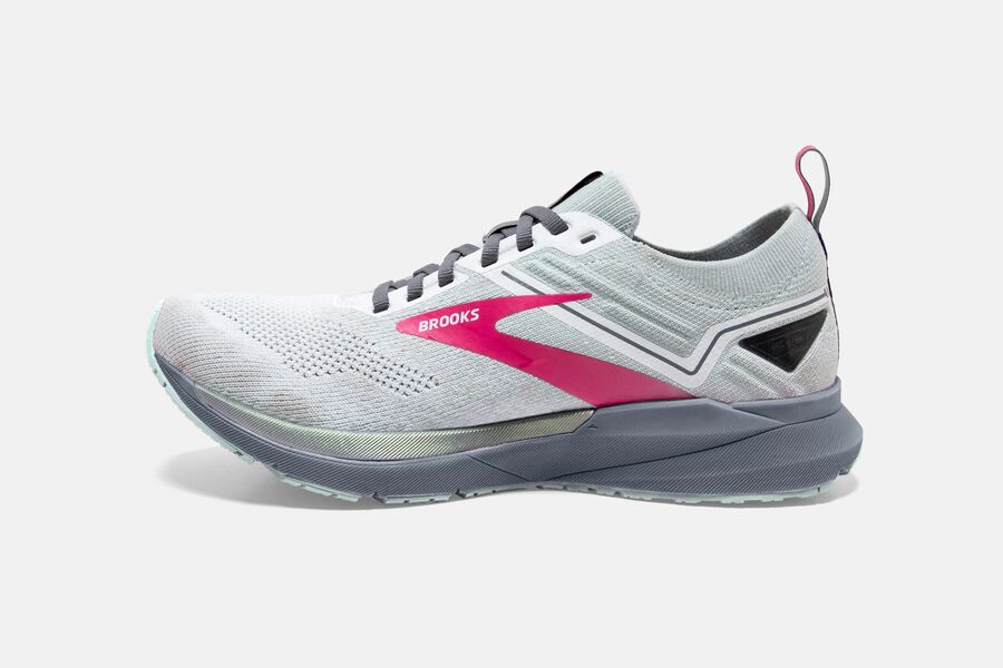 Brooks Ricochet 3 Road Loopschoenen Dames - Wit/Roze - 391062FVE